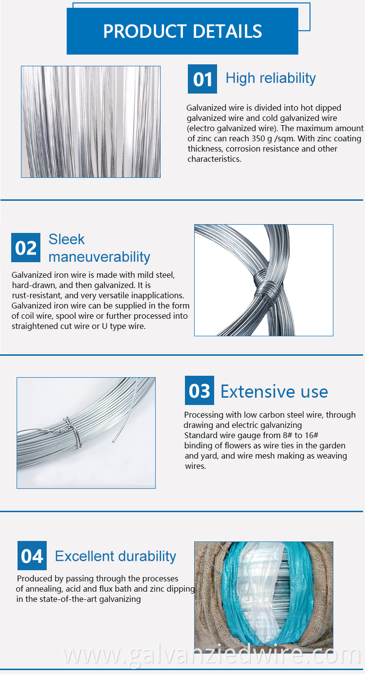 Hot dip galvanized wire GI for making wire mesh directly from supplier